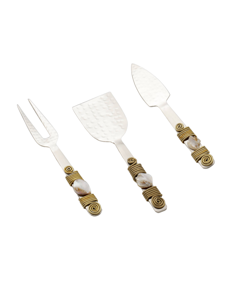 set of three cheese knives